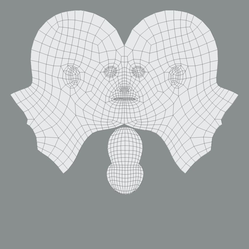 Male cartoon character base mesh 3D model_9