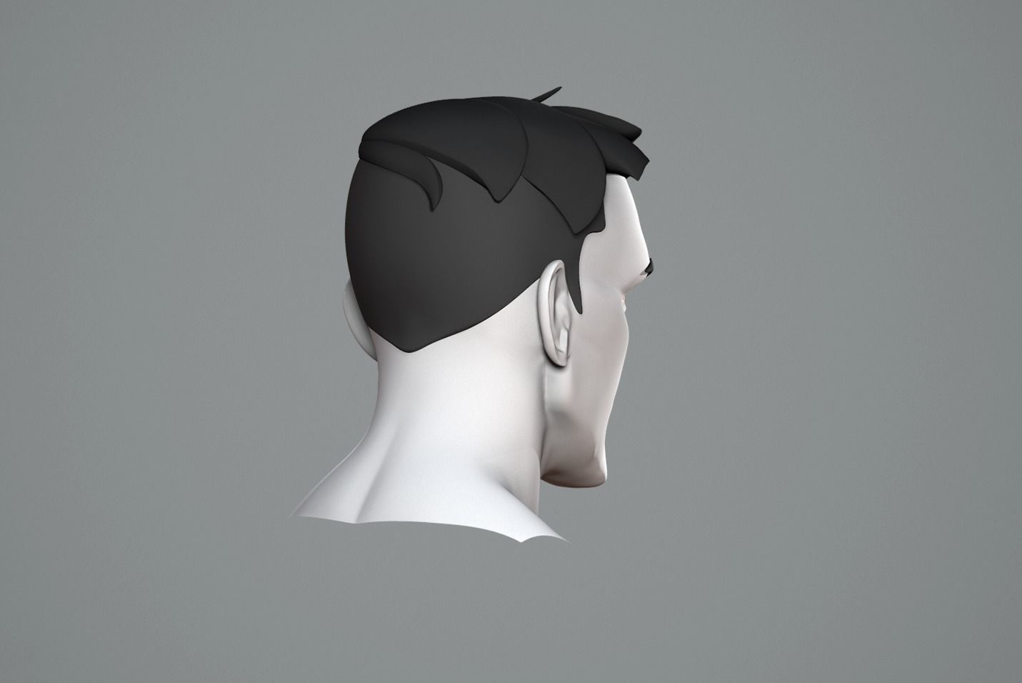 Male cartoon character base mesh 3D model_8