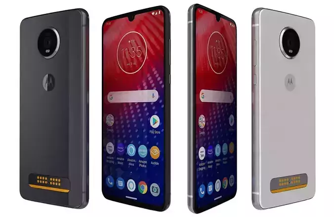 Motorola Moto Z4 Flash Greay And Frost White