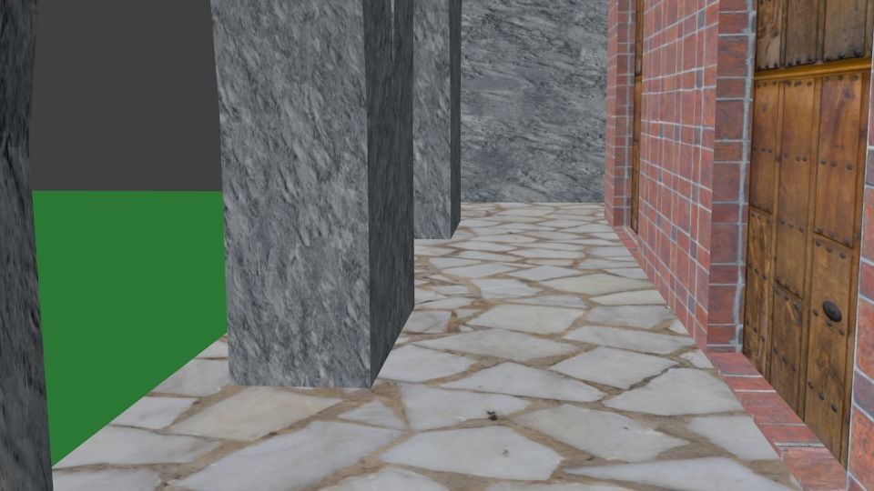 Bilding building in minecraft Low-poly 3D model_11