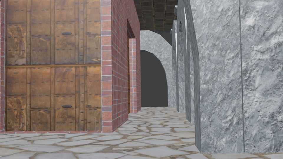 Bilding building in minecraft Low-poly 3D model_12