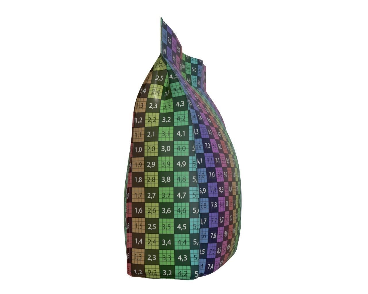 Blank Pet Food Foil Pouch Bag Mock Up 03 3D model_11