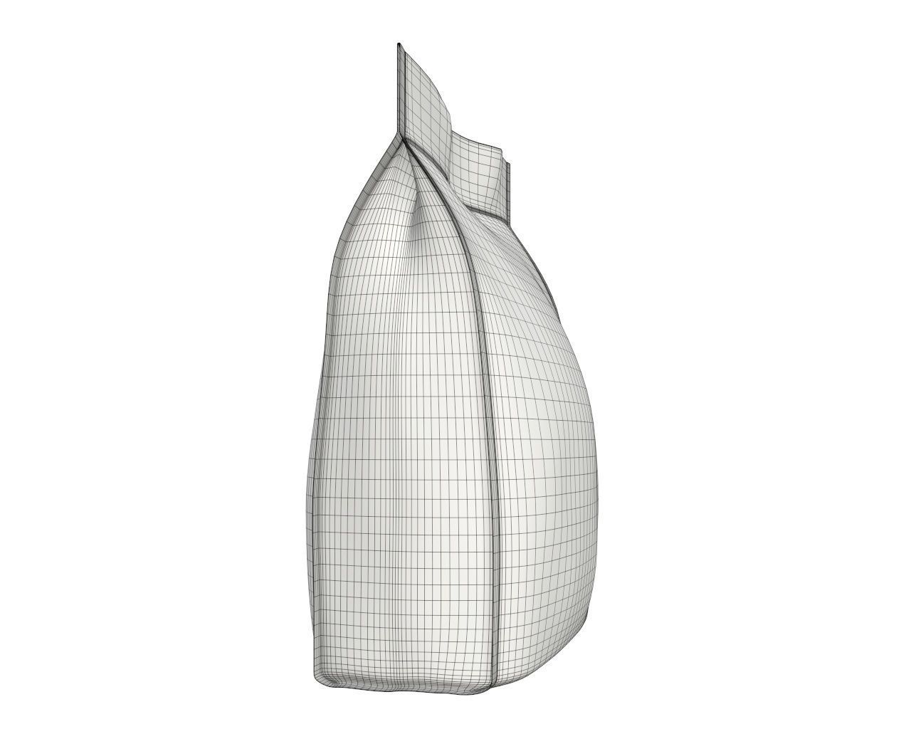 Blank Pet Food Foil Pouch Bag Mock Up 03 3D model_7