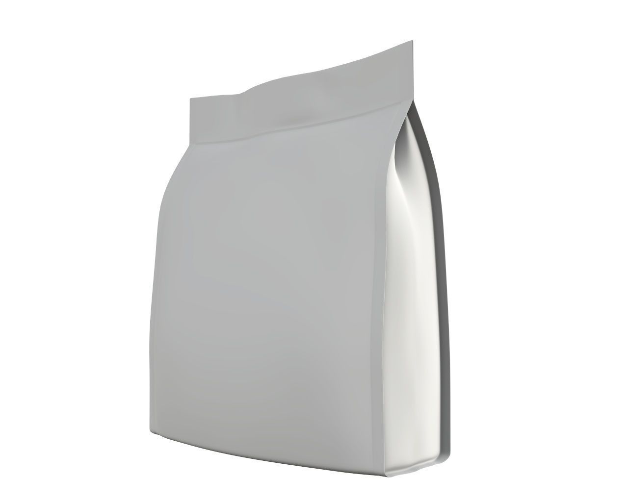 Blank Pet Food Foil Pouch Bag Mock Up 03 3D model_4