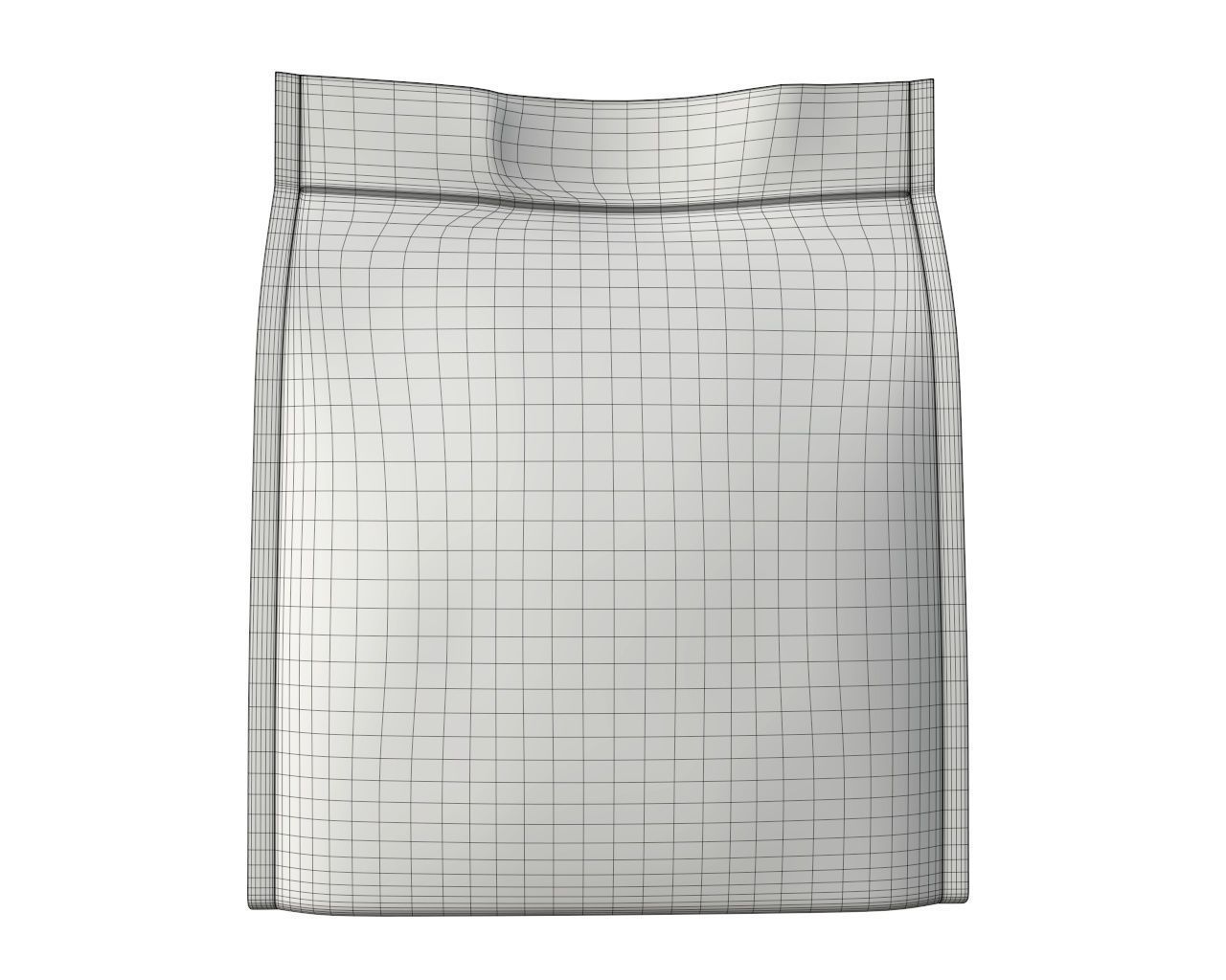 Blank Pet Food Foil Pouch Bag Mock Up 03 3D model_6