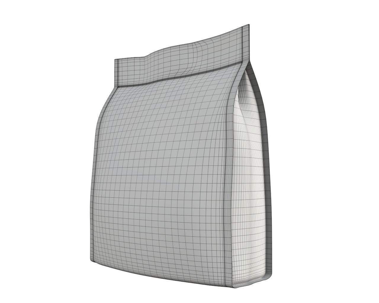 Blank Pet Food Foil Pouch Bag Mock Up 03 3D model_8