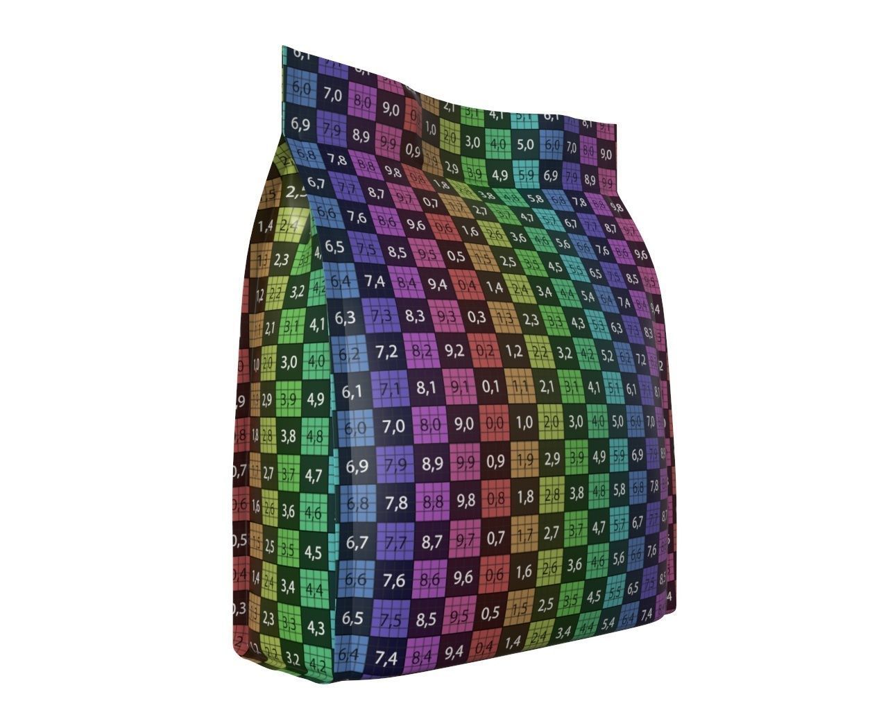 Blank Pet Food Foil Pouch Bag Mock Up 03 3D model_9