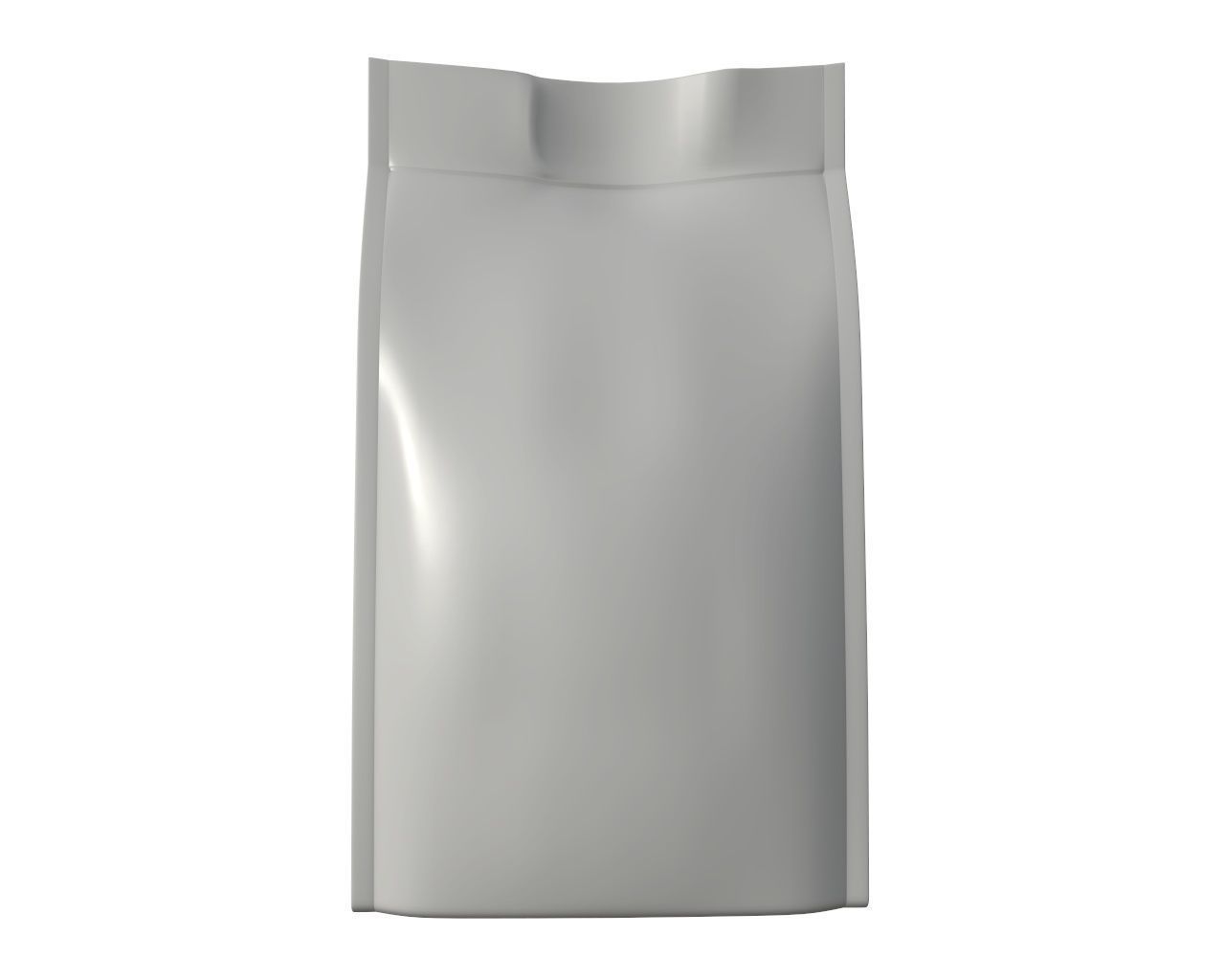 Blank Pet Food Foil Pouch Bag Mock Up 04 3D model_2