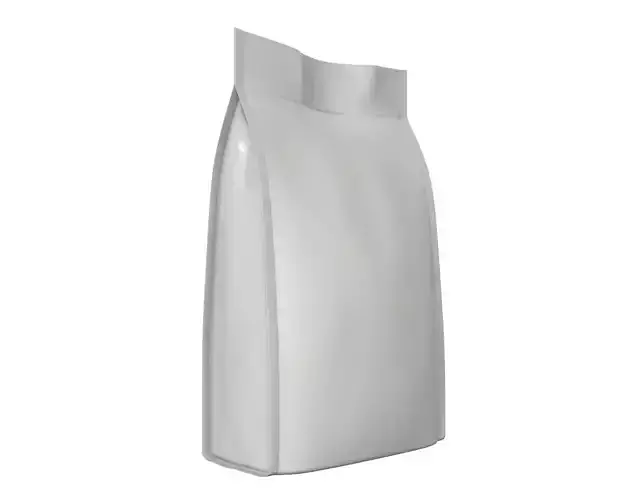 Blank Pet Food Foil Pouch Bag Mock Up 04 3D model