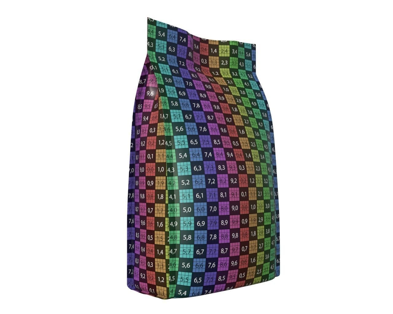 Blank Pet Food Foil Pouch Bag Mock Up 04 3D model_9