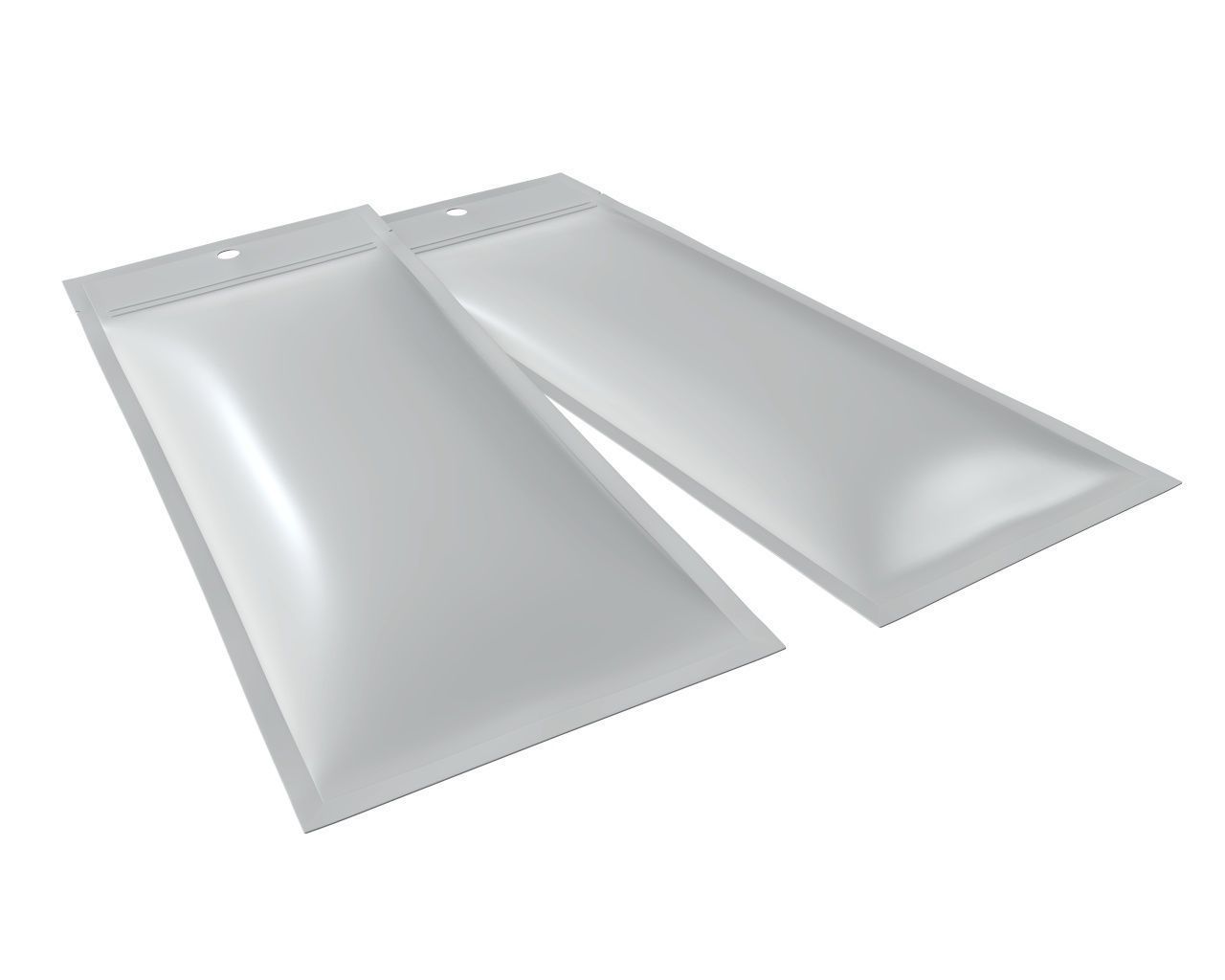 Blank Pet Food Foil Pouch Bag Mock Up 05 3D model_2