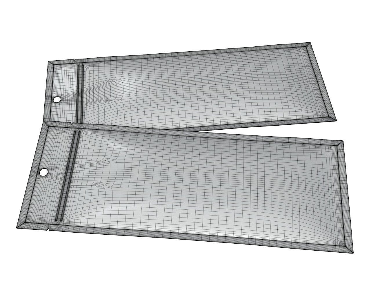 Blank Pet Food Foil Pouch Bag Mock Up 05 3D model_7