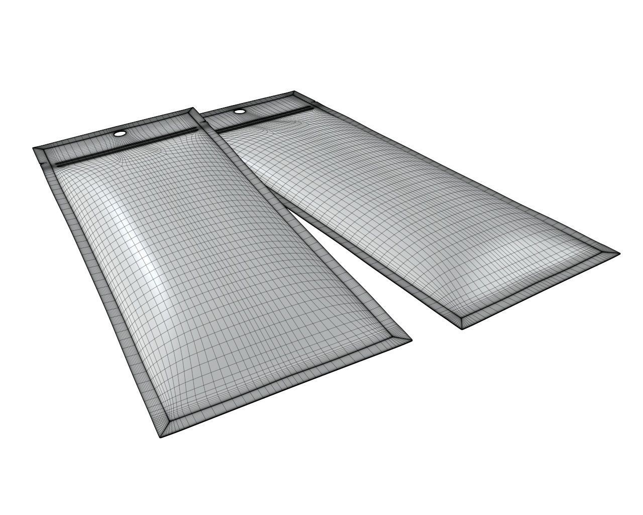 Blank Pet Food Foil Pouch Bag Mock Up 05 3D model_6