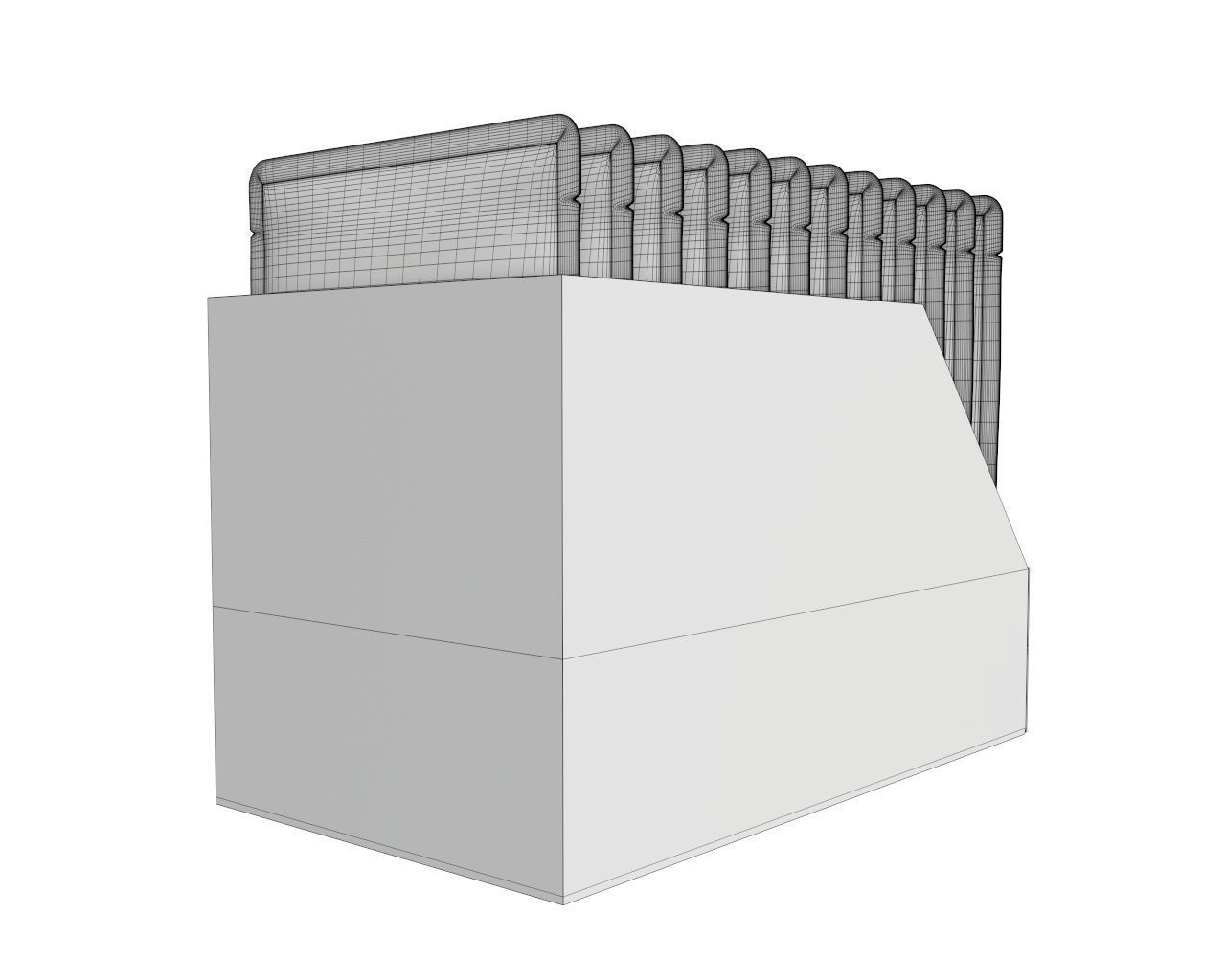 Blank Pet Food Foil Pouch Bag Set Mock Up 3D model_7