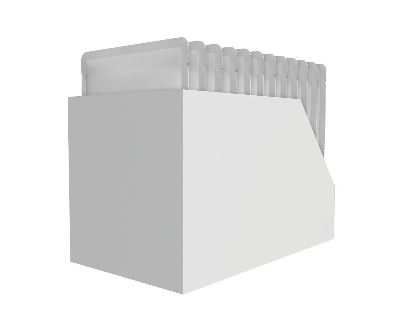 Blank Pet Food Foil Pouch Bag Set Mock Up 3D model_3