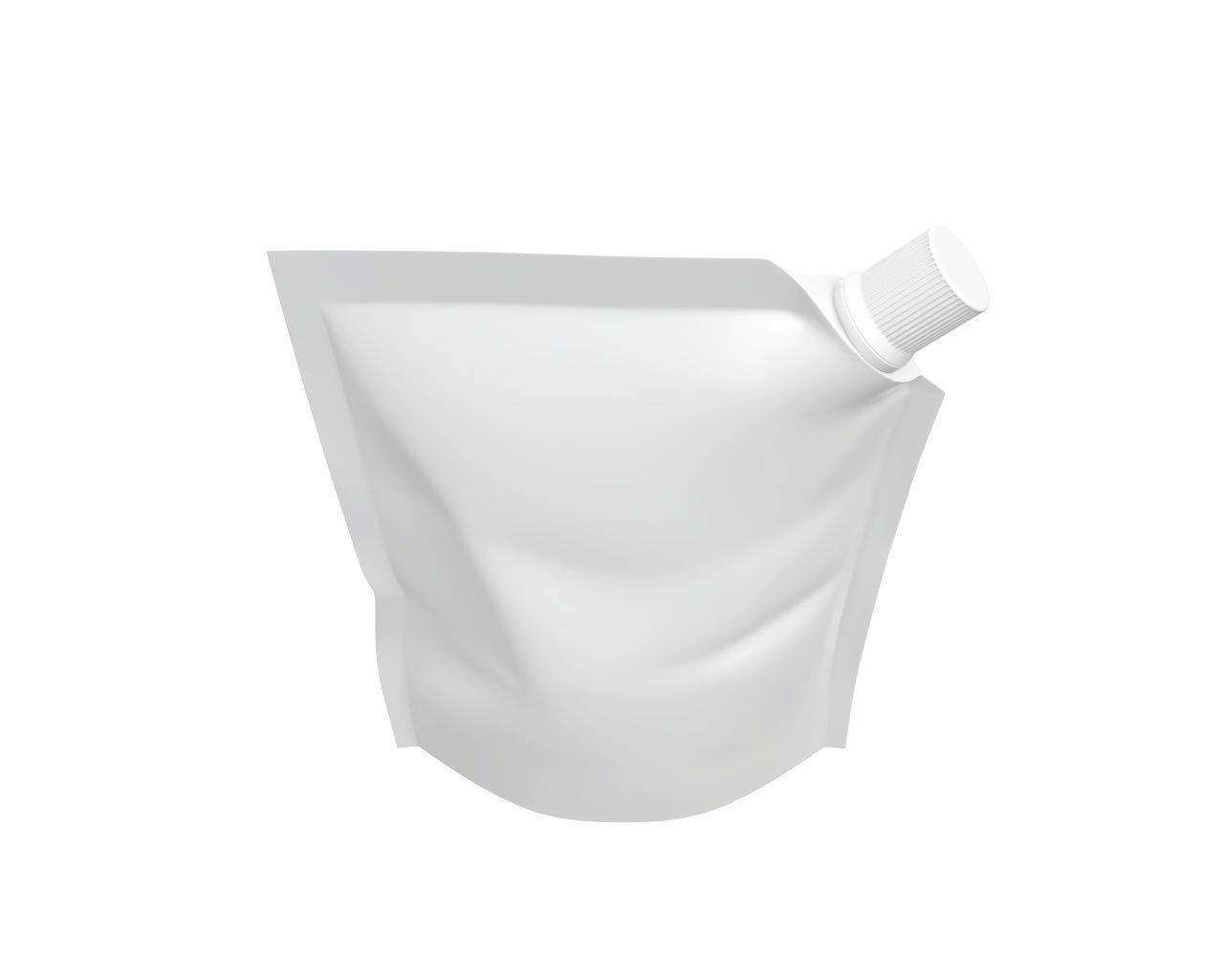 Blank Pouch Bag With Corner Spout Lid Mock Up 01 3D model_3