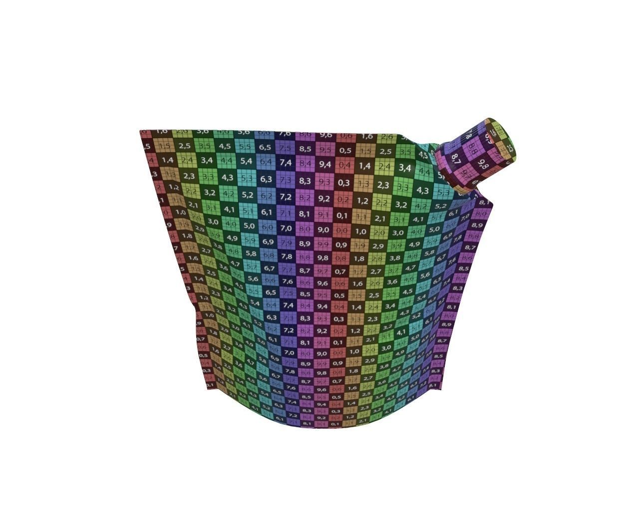 Blank Pouch Bag With Corner Spout Lid Mock Up 01 3D model_11