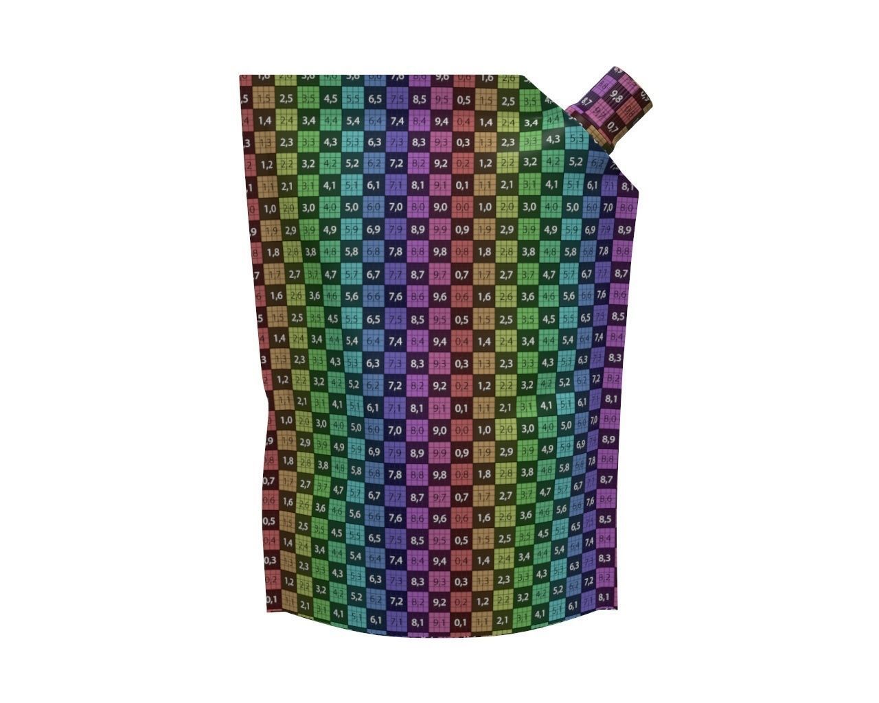 Blank Pouch Bag With Corner Spout Lid Mock Up 01 3D model_9