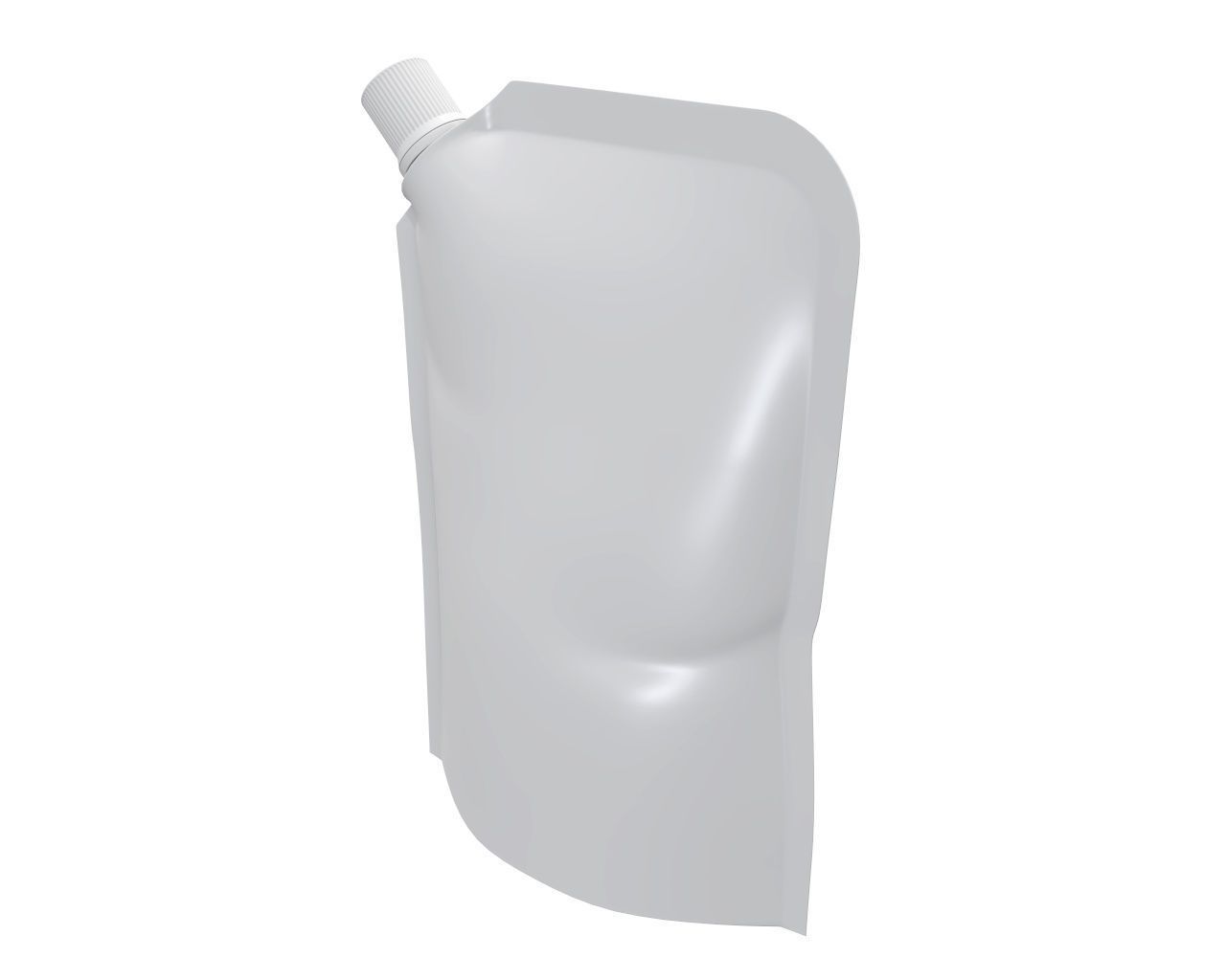 Blank Pouch Bag With Corner Spout Lid Mock Up 02 3D model_4
