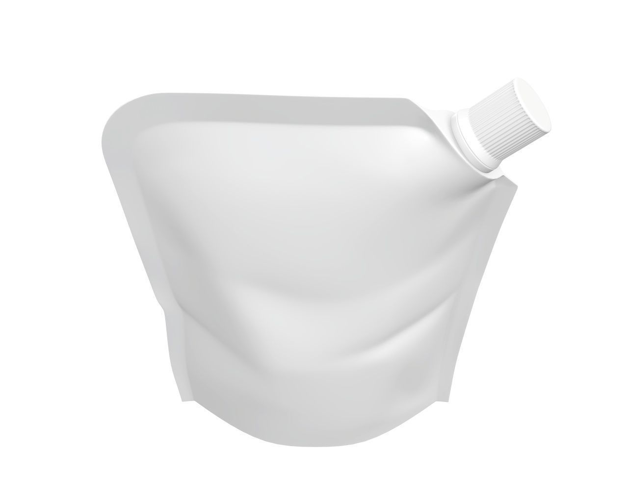 Blank Pouch Bag With Corner Spout Lid Mock Up 02 3D model_3