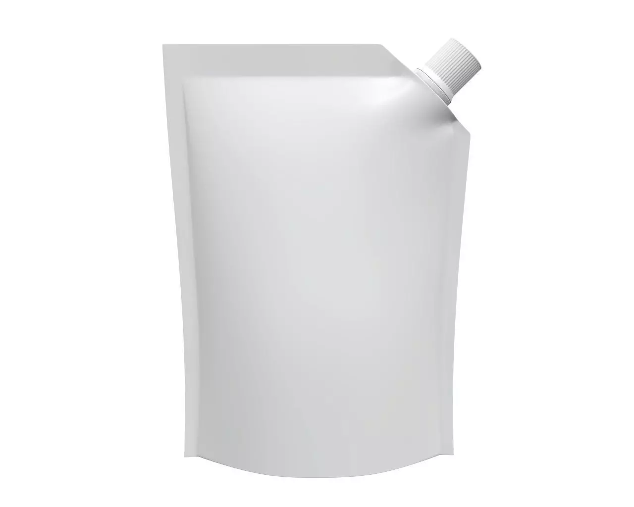 Blank Pouch Bag With Corner Spout Lid Mock Up 03 3D model_0