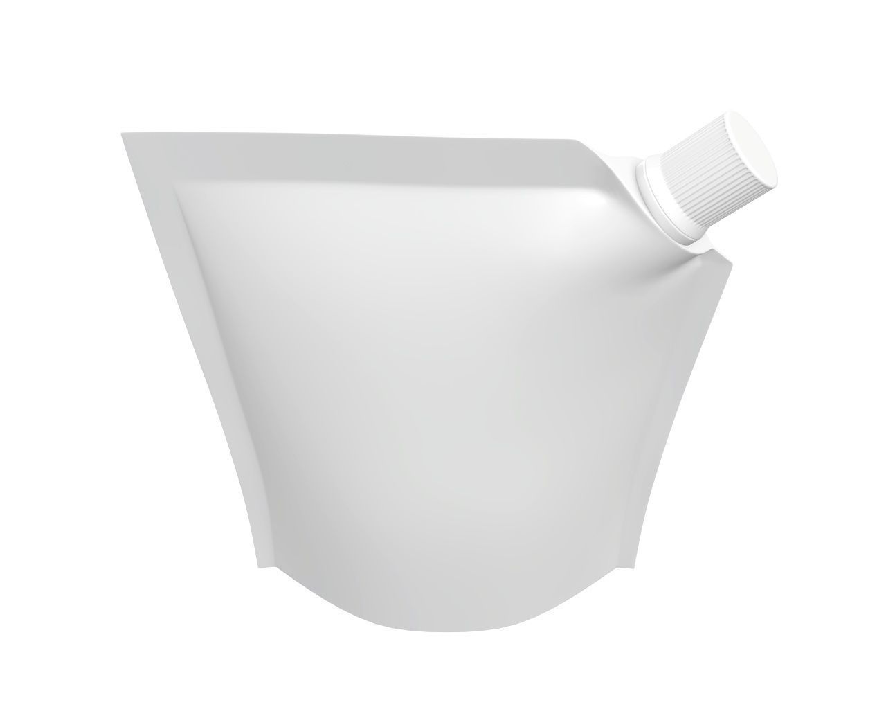 Blank Pouch Bag With Corner Spout Lid Mock Up 03 3D model_3