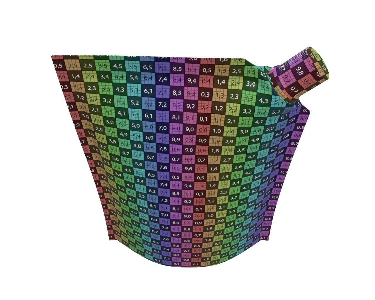 Blank Pouch Bag With Corner Spout Lid Mock Up 03 3D model_11