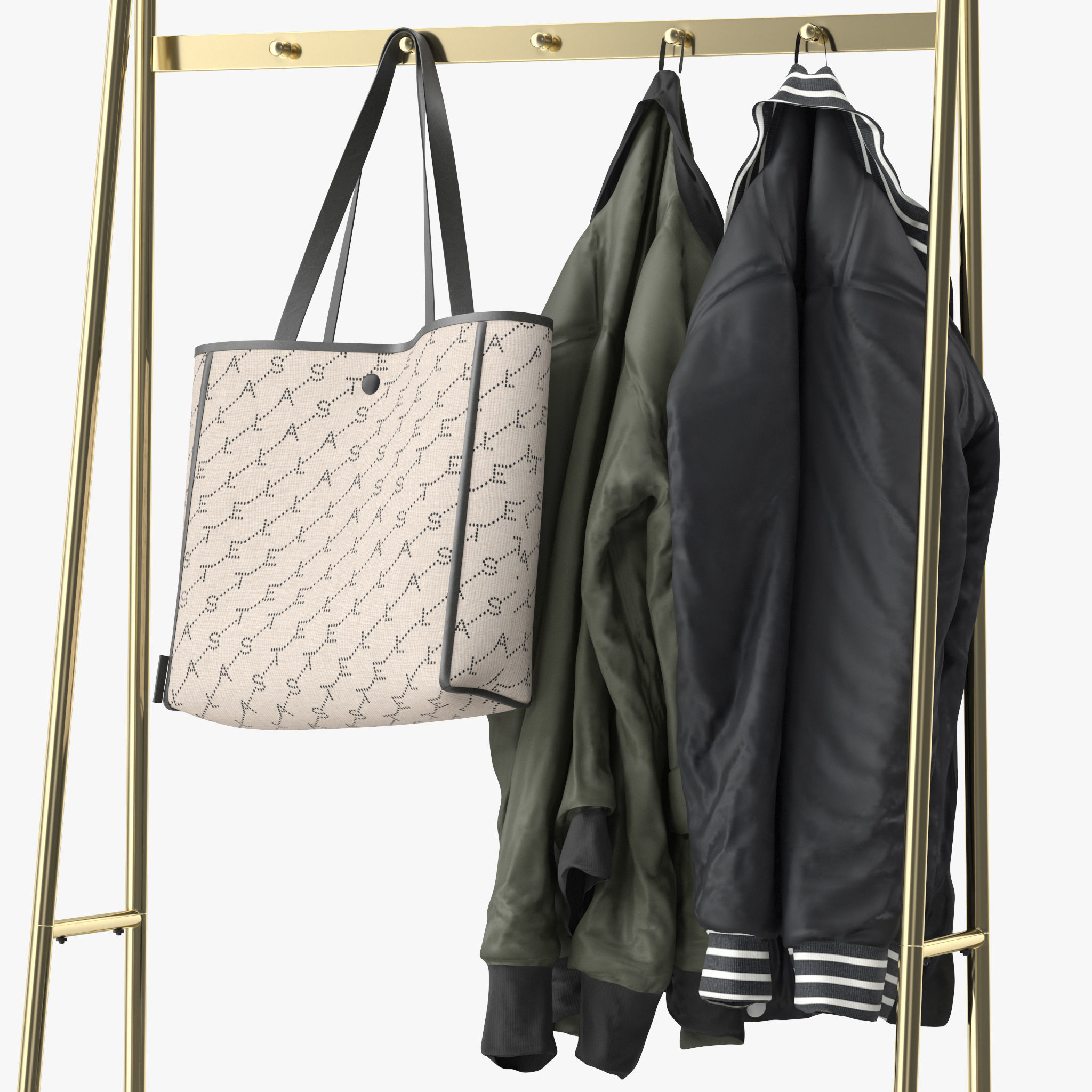 Nordal Coat rack LINE 3D model_4