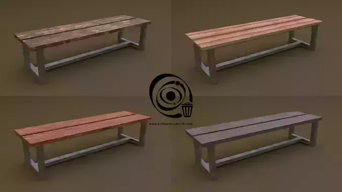 Bench 25 4in1 - 4 Texture 1 Model