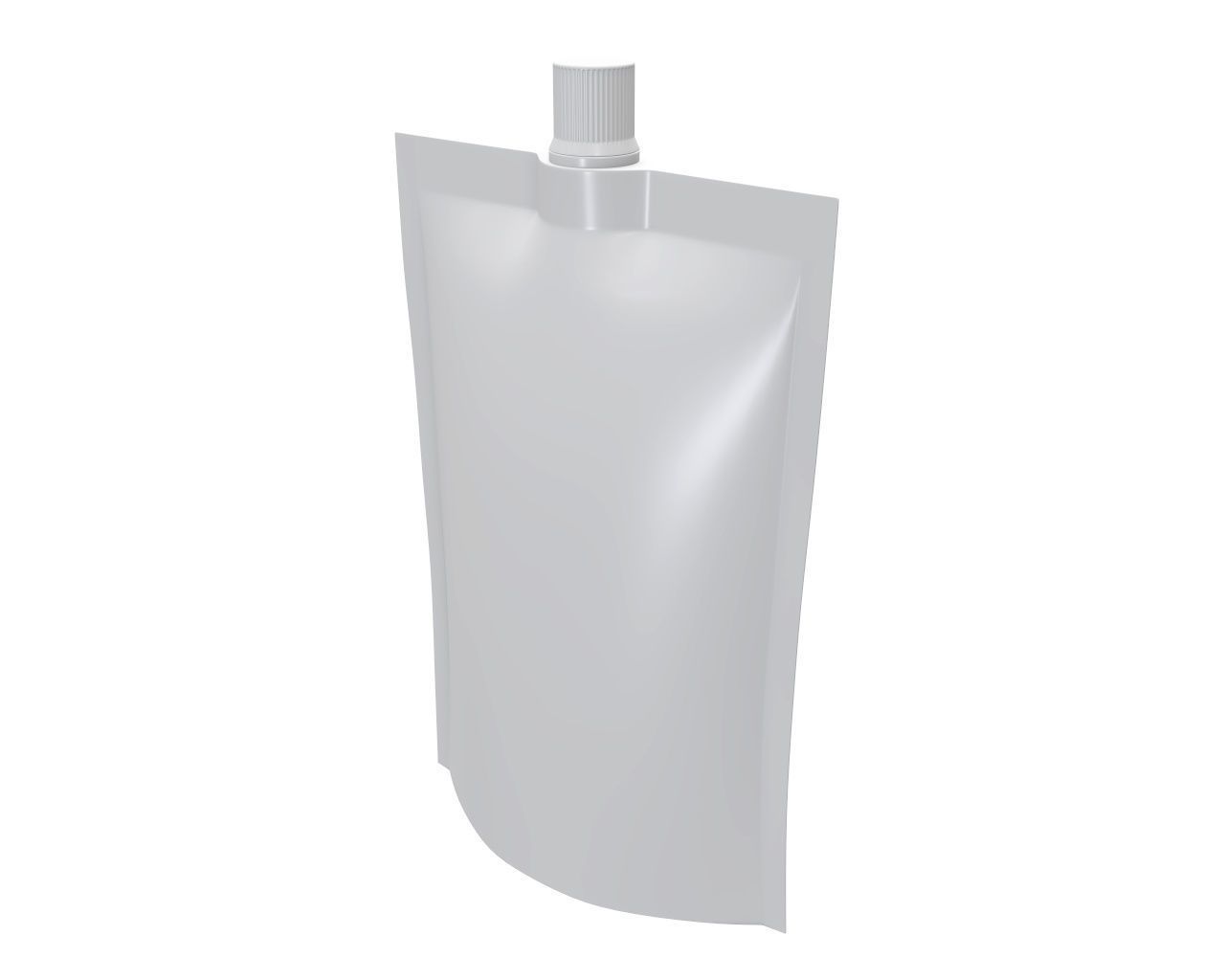 Blank Pouch Bag With Top Spout Lid Mock Up 04 3D model_4