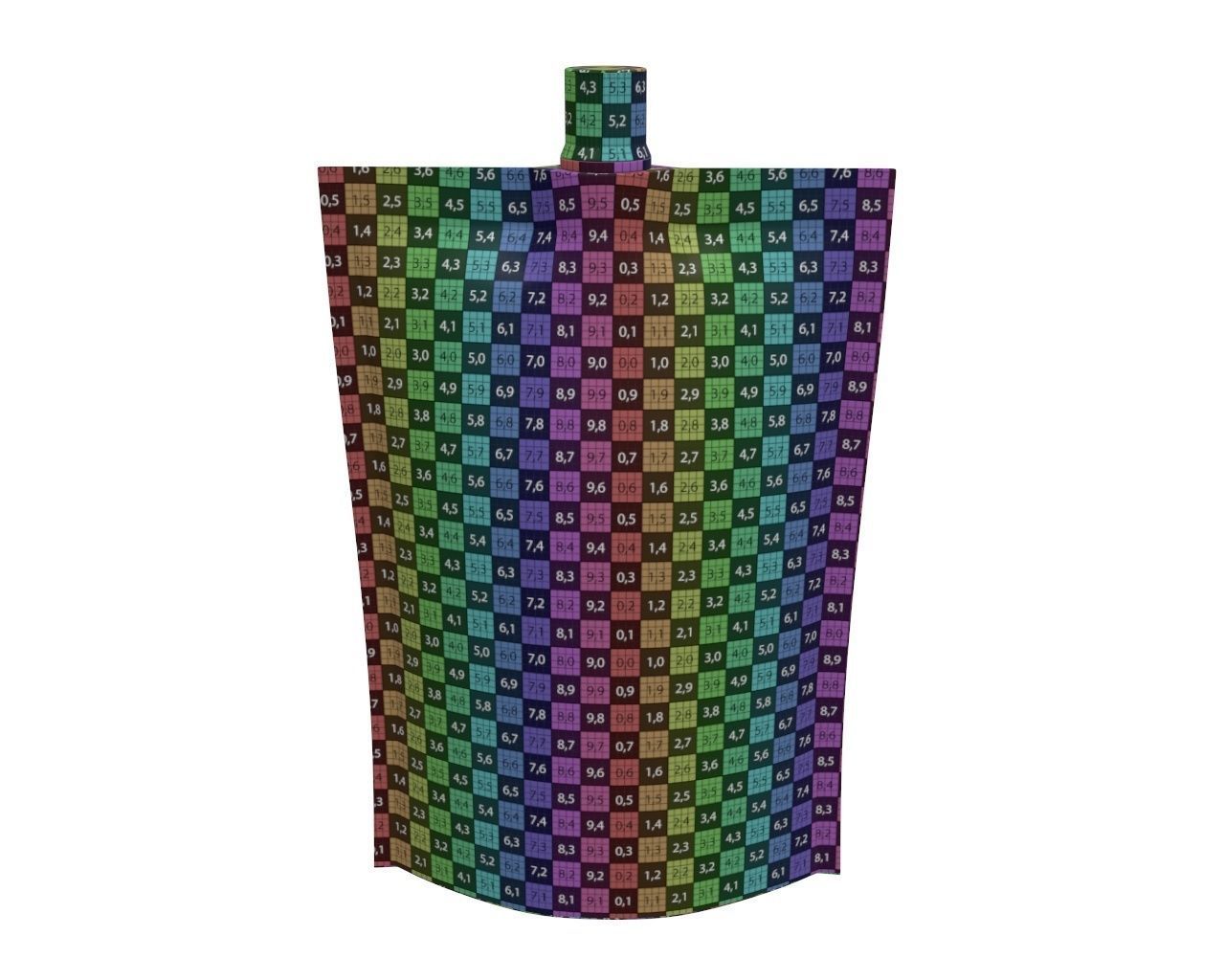 Blank Pouch Bag With Top Spout Lid Mock Up 04 3D model_9