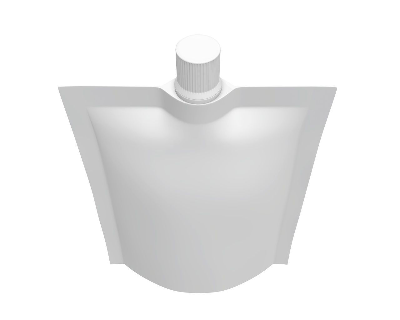 Blank Pouch Bag With Top Spout Lid Mock Up 07 3D model_3