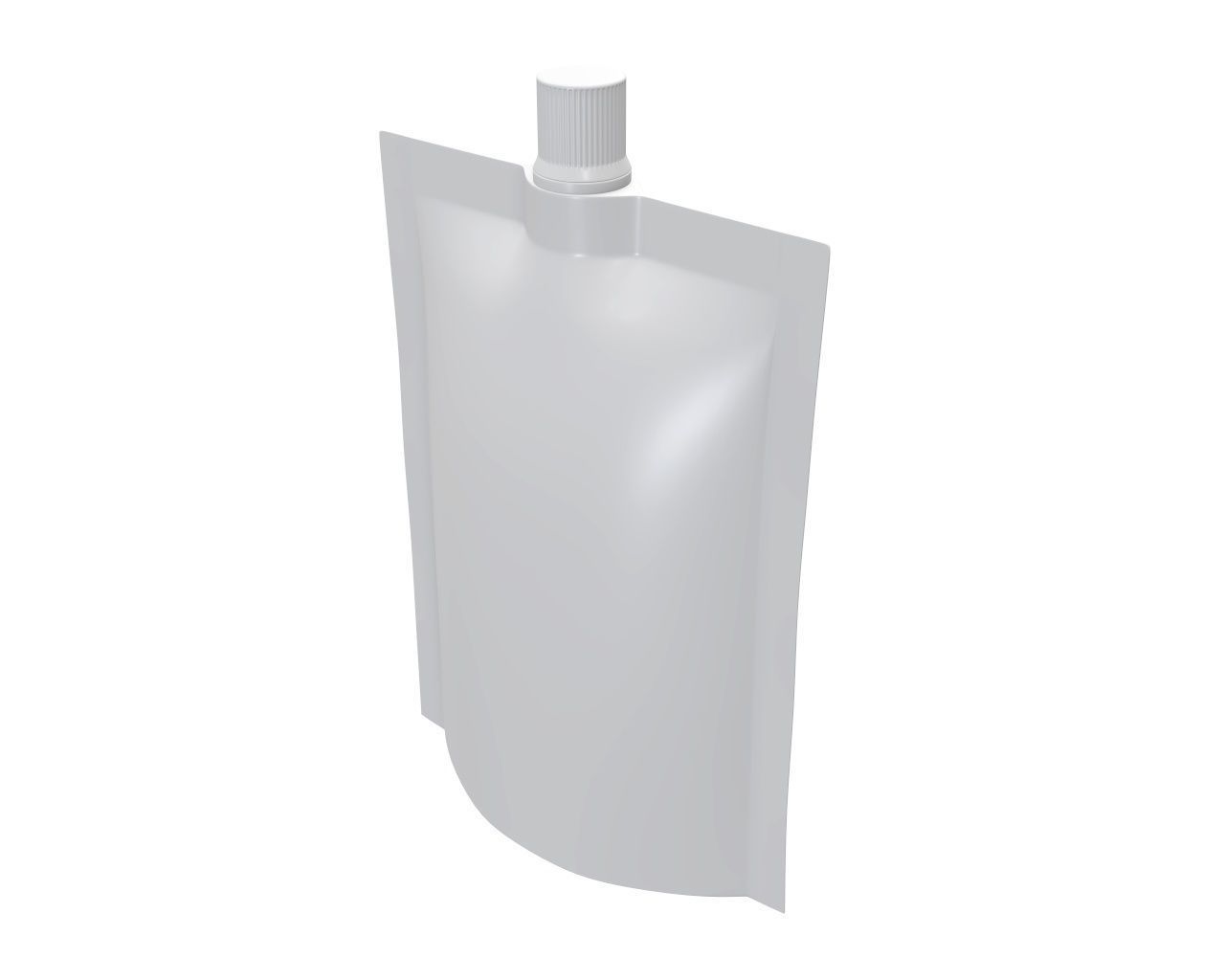 Blank Pouch Bag With Top Spout Lid Mock Up 07 3D model_4