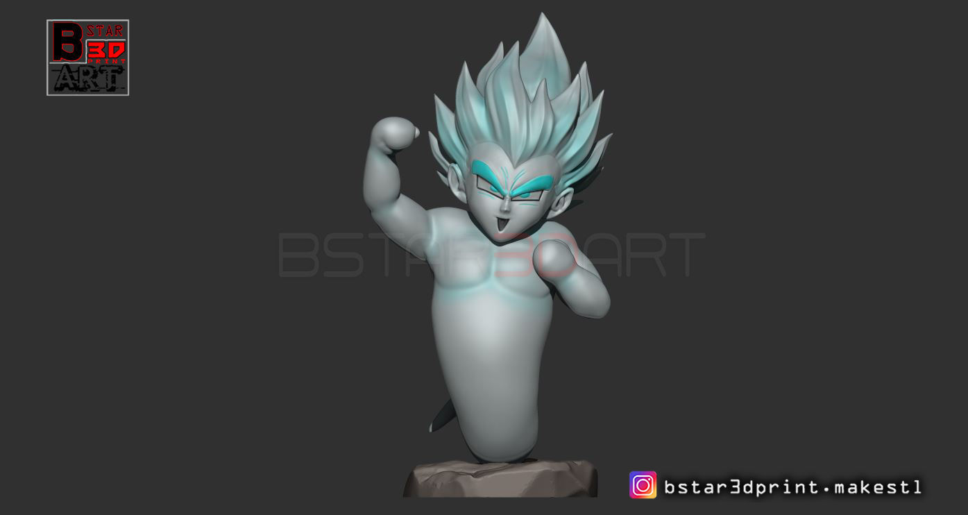 GotenKS Ghost version 02 from Dragon Ball Z 3D model 3D printable ...