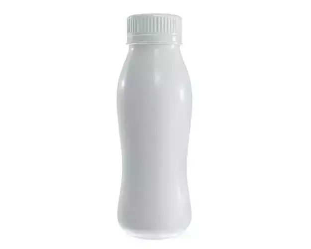 Blank Yogurt Milk Drink Plastic Bottle Mock Up 3D model