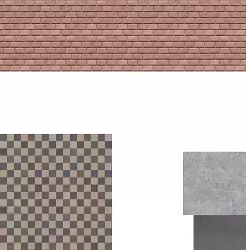 Shop Model tiles and checkered pattern