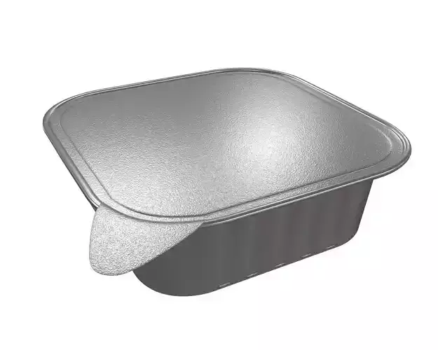 Pet cat dog food package in tin can for mock up 01 3D model