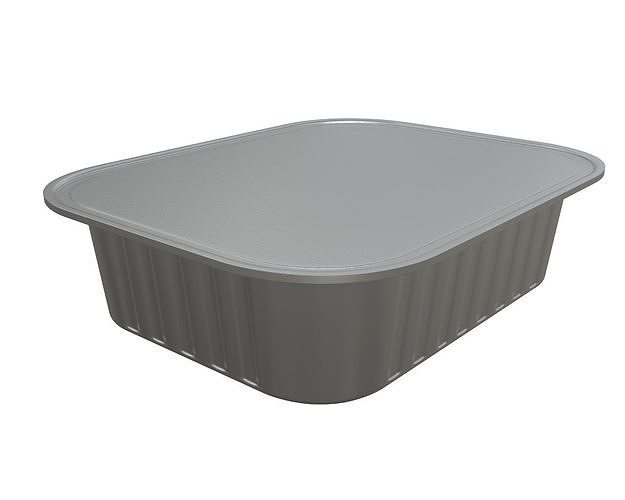 Pet cat dog food package in tin can for mock up 02 3D model