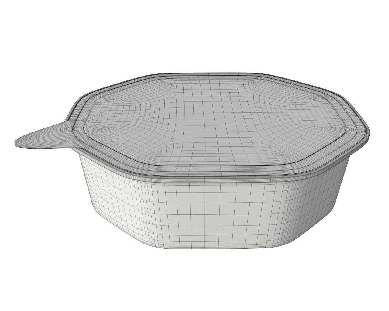 Pet cat dog food package in tin can for mock up03 3D model_9