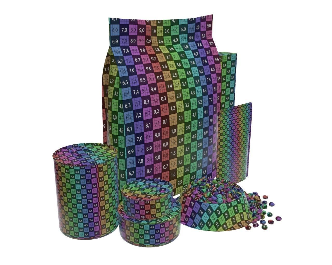 Blank Pet Food Package Set 3D model_12