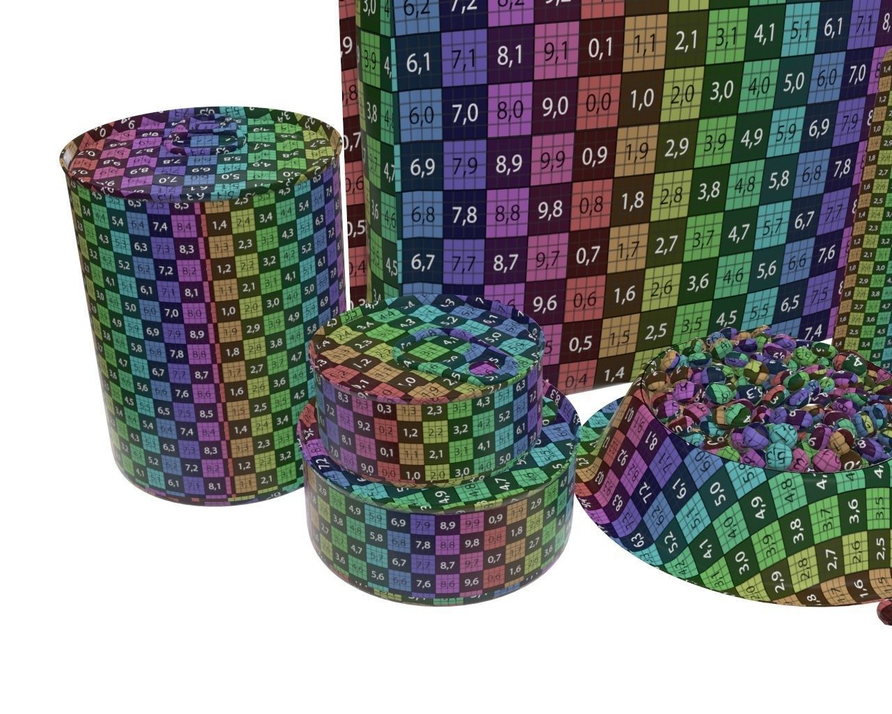 Blank Pet Food Package Set 3D model_15