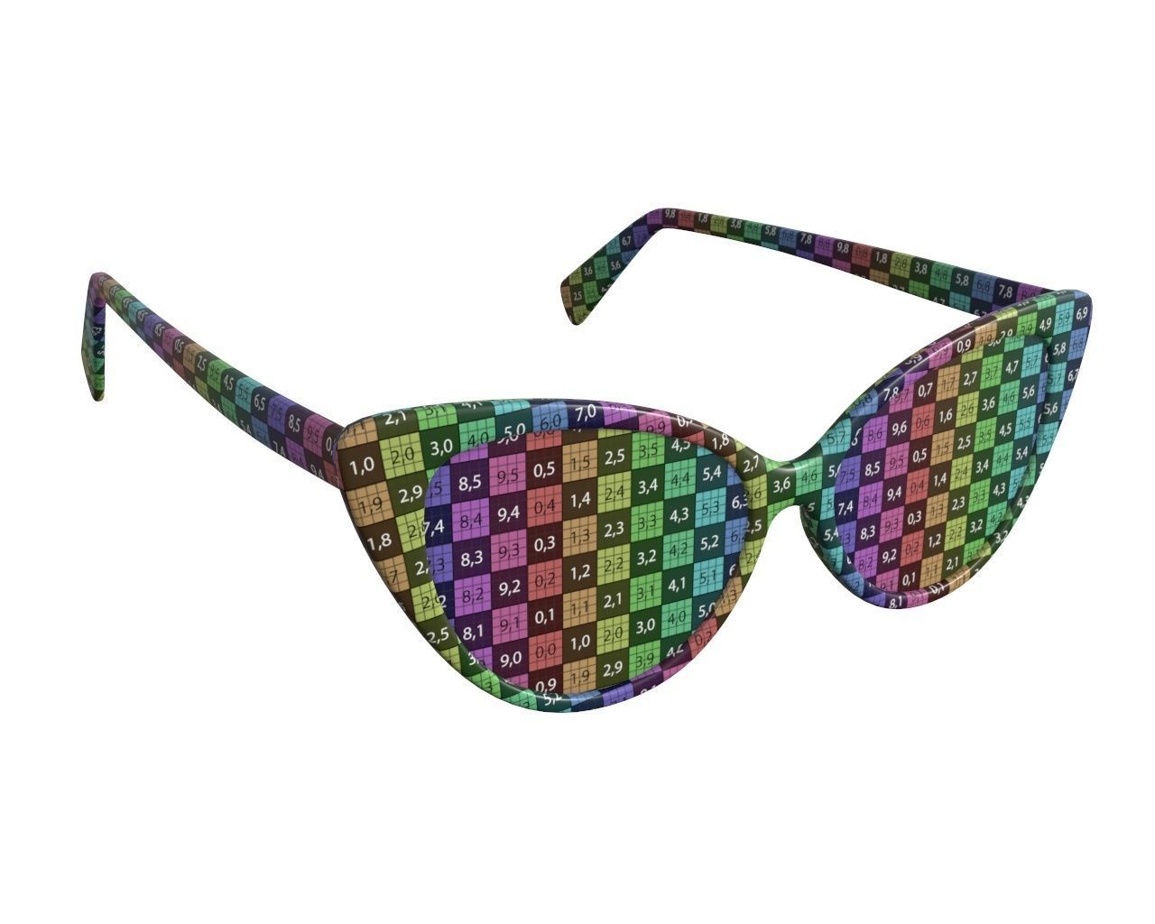 Butterfly shaped sun glasses 3D model_9