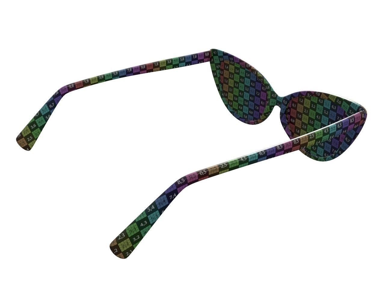 Butterfly shaped sun glasses 3D model_10