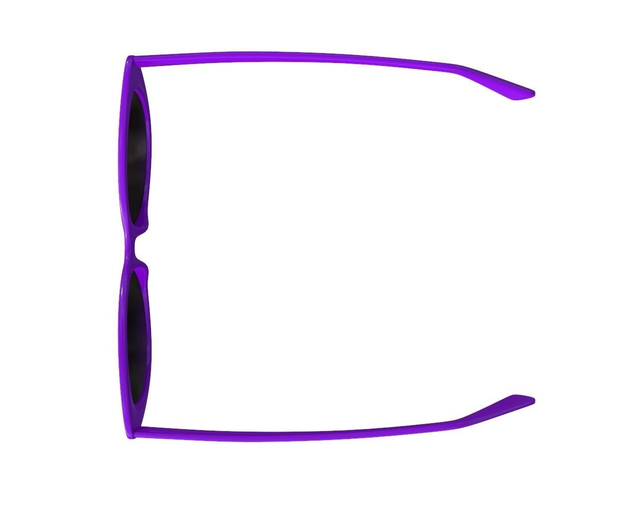 Butterfly shaped sun glasses 3D model_3