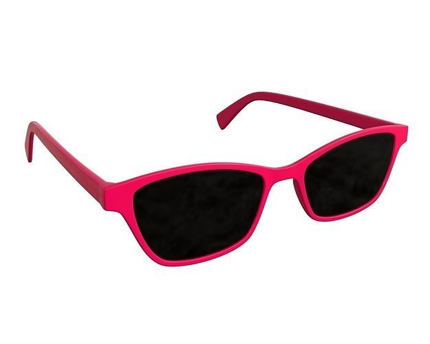 Female modern sun glasses 3D model