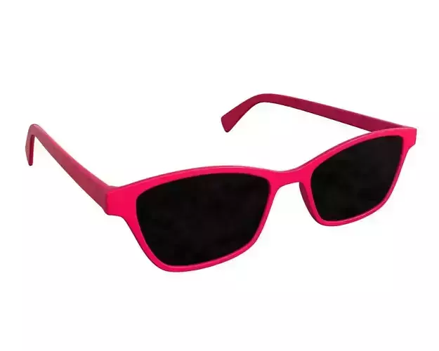 Female modern sun glasses 3D model