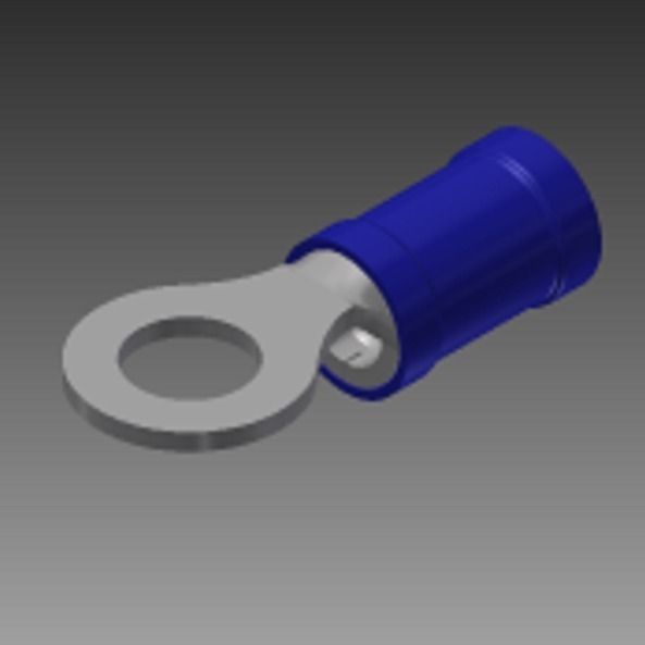 16-14 ring blue solderless wire terminal Free 3D model