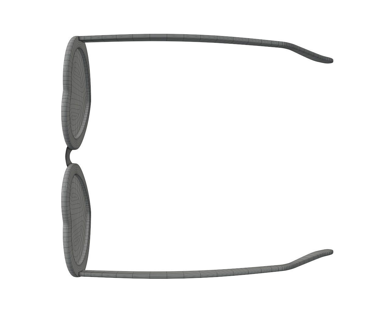 Heart shaped sun glasses 3D model_7