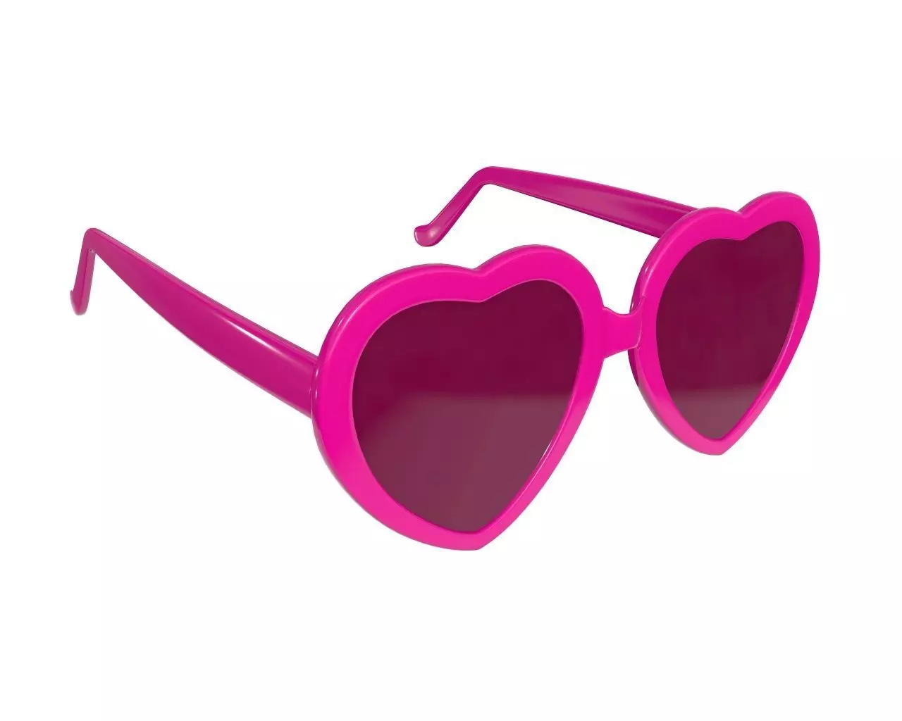 Heart shaped sun glasses 3D model_0