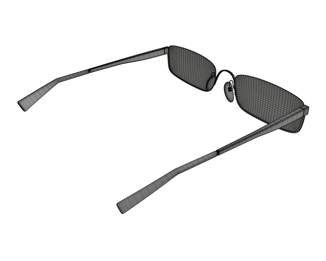 Modern glasses 3D model_6